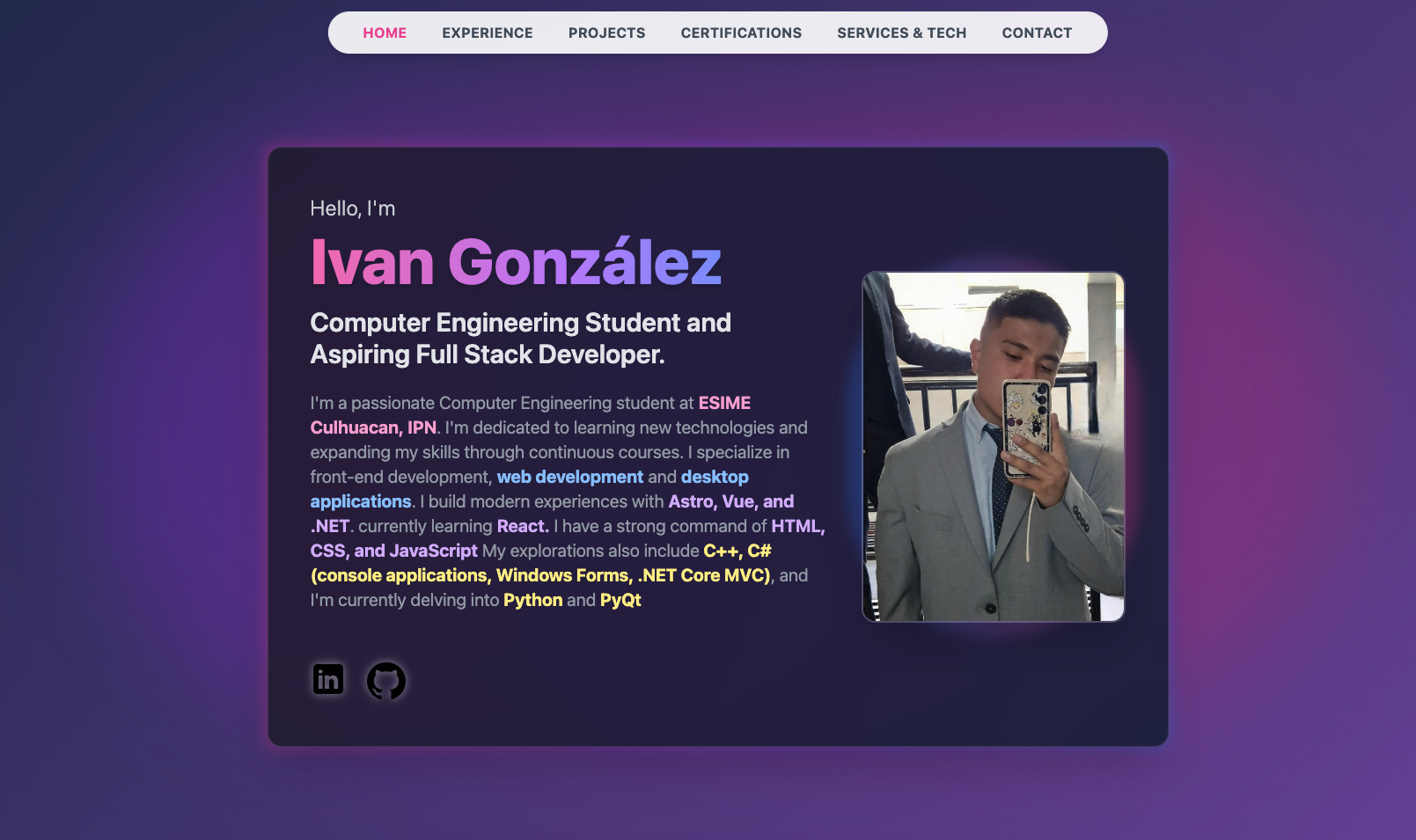 Portafolio Web Profesional de Alto Impacto